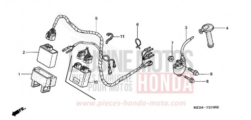 WIRE HARNESS (CRF450R2,3,4,5,6,7) CRF450R2 de 2002